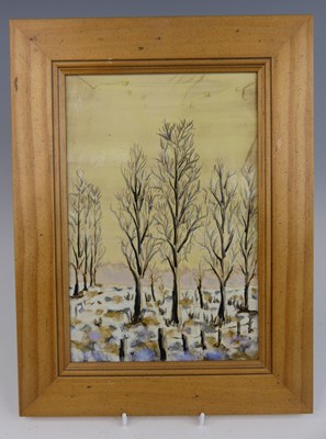 Lot 24 - A Cobridge Stoneware framed plaque in the...