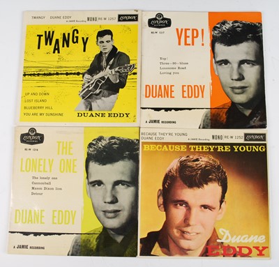 Lot 1141 - Duane Eddy, Because They'are Young, 7" sleeve...