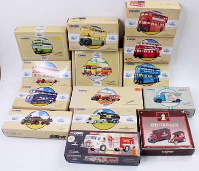 Lot 759 - 14 boxed Corgi Classics modern issue diecasts,...