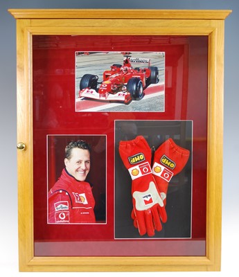 Lot 1281 - Formula 1, a pair of OMP Racing Gloves, with...