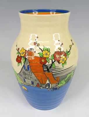 Lot 100 - A Wilkinsons 1930s pottery Isis vase in the...