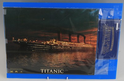 Lot 1210 - Titanic, a set of ten 28 x 36 front of house...