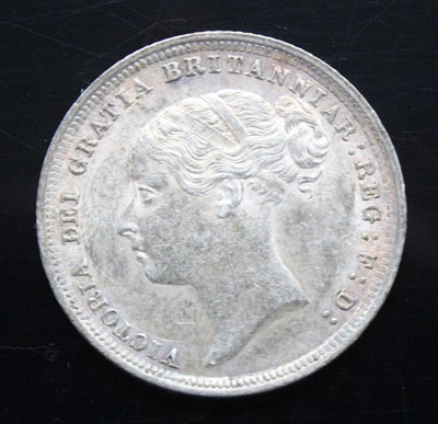 Lot 2178 - Great Britain, 1887 sixpence, Victoria young...
