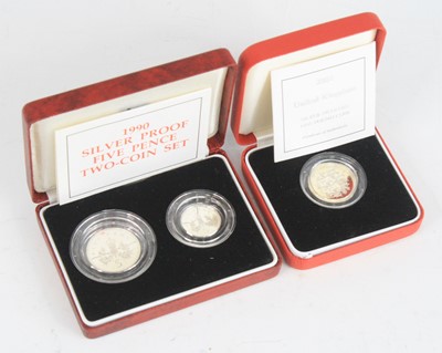 Lot 2184 - United Kingdom, Royal Mint 1990 silver proof...