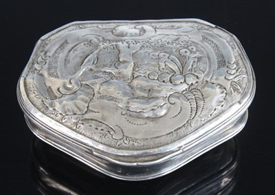 Lot 2252 - A George II silver pocket snuff-box, the...