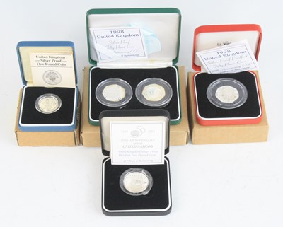 Lot 2189 - United Kingdom, Royal Mint, 1998 silver proof...