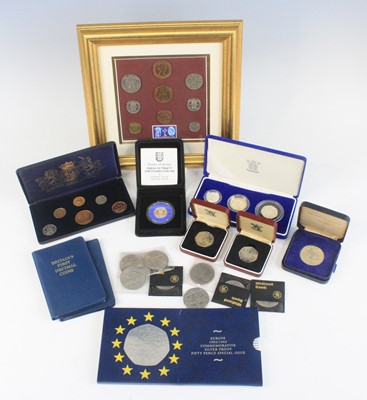 Lot 2193 - United Kingdom, Royal Mint, 1993 three coin...