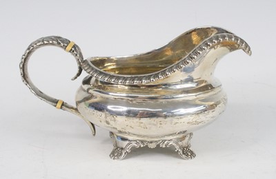 Lot 2269 - A 19th century silver cream jug, of squat...