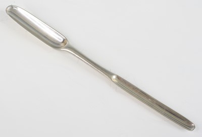 Lot 2250 - An 18th century silver marrow scoop, of...