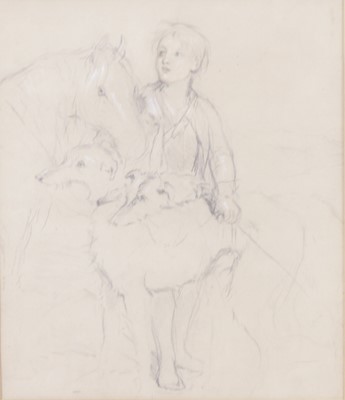 Lot 2600 - Sir Edwin Landseer (1802-1873) - Young boy...