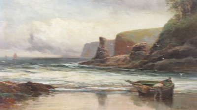 Lot 2585 - Edwin Ellis (1842-1895) - Coastal scene off...