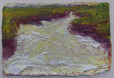 Lot 342 - Julie Giles - Tidal Creek, palette knife oil...