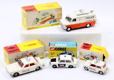 Lot 1139 - A collection of Dinky and Corgi Toys emergency...