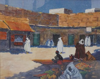 Lot 380 - William Haeburn-Little - Souk vendors,...