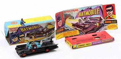 Lot 1182 - A Corgi Toys No. 267 Batmobile comprising of...