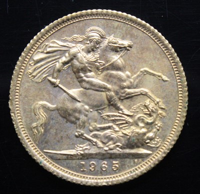 Lot 2008 - Great Britain, 1965 gold full sovereign,...