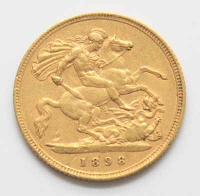 Lot 2024 - Great Britain, 1898 gold half sovereign,...