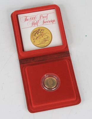 Lot 2027 - Great Britain, 1980 gold proof half sovereign,...