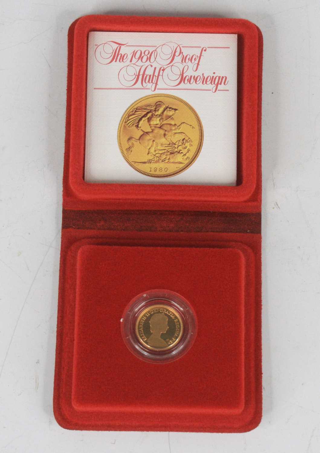 Lot 2028 - Great Britain, 1980 gold proof half sovereign,...