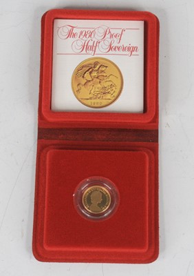 Lot 2028 - Great Britain, 1980 gold proof half sovereign,...