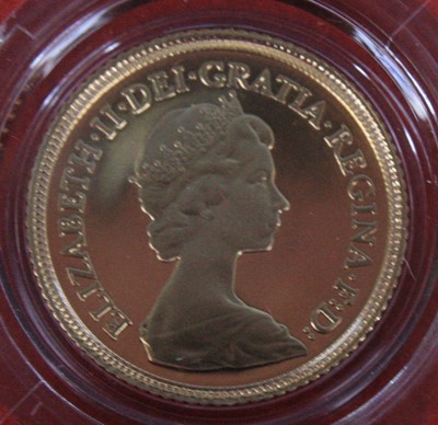 Lot 2030 - Great Britain, 1980 gold proof half sovereign,...