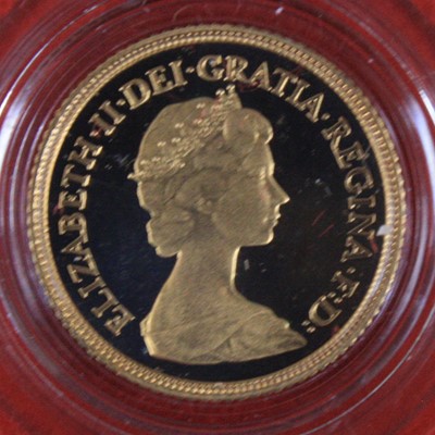 Lot 2031 - Great Britain, 1980 gold proof half sovereign,...