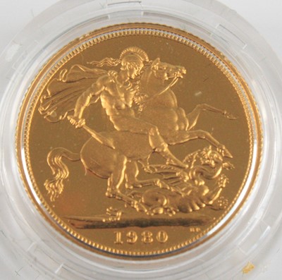 Lot 2034 - Great Britain, 1980 gold proof full sovereign,...