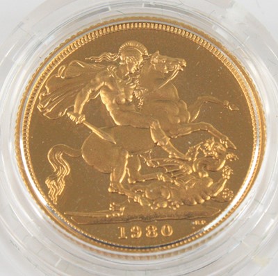 Lot 2037 - Great Britain, 1980 gold proof full sovereign,...