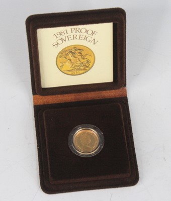 Lot 2038 - Great Britain, 1981 gold proof full sovereign,...