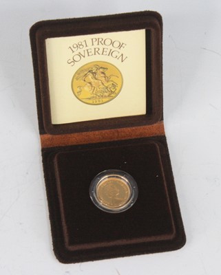 Lot 2039 - Great Britain, 1981 gold proof full sovereign,...