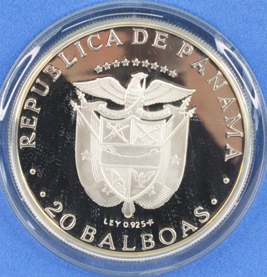 Lot 2045 - Republic of Panama, Franklin Mint, 1974 silver...
