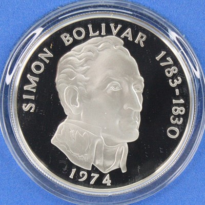 Lot 2048 - Republic of Panama, Franklin Mint, 1974 silver...