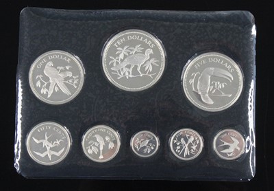 Lot 2055 - Belize, Franklin Mint, 1974 sterling silver...