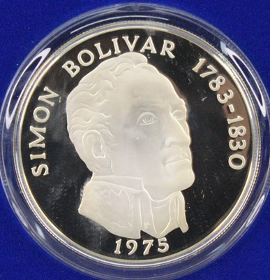 Lot 2061 - Republic of Panama, Franklin Mint, 1975 silver...
