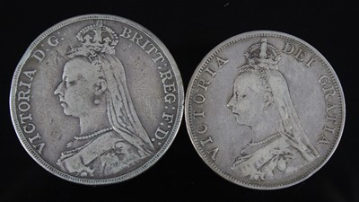 Lot 2072 - Great Britain, 1889 crown, Victoria jubilee...