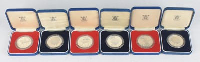 Lot 2075 - Great Britain, a collection of six silver...
