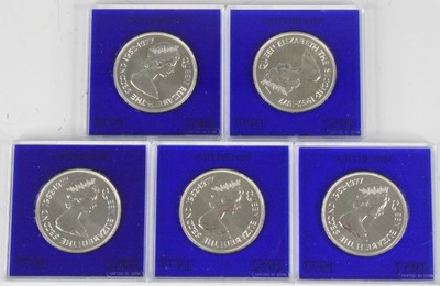 Lot 2078 - Mauritius, a collection of five 1977 Silver...
