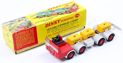 Lot 1084 - Dinky Toys No. 936 Leyland 8-wheel chassis...