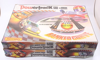 Lot 1421 - 2 Matchbox Powertrack PT5000 slot car racing...