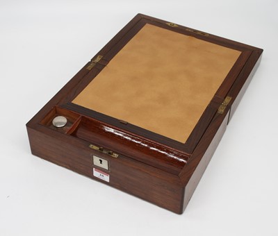 Lot 35 - A 19th century mother of pearl inlaid rosewood...