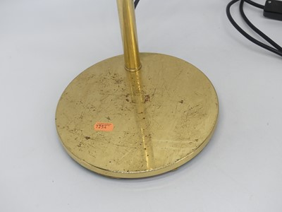Lot 76 - A brass adjustable desk lamp, height 37cm