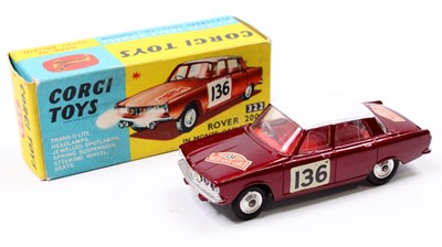 Lot 1266 - Corgi Toys No.322 Rover 2000 "Rallye Monte...