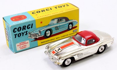 Lot 1259 - Corgi Toys No. 304S Mercedes Benz 300SL hard...