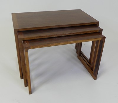 Lot 503 - A 1960s Danish rosewood nest of three...