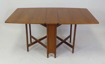 Lot 467 - A 1960s teak dropleaf dining table by A.H....