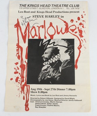 Lot 1009 - Steve Harley, a promotional poster for the...