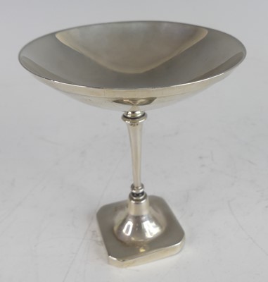 Lot 191 - An Art Deco silver pedestal bonbon dish, the...