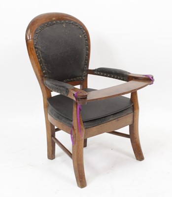 Lot 2732 - A Victorian child's fruitwood elbow chair,...