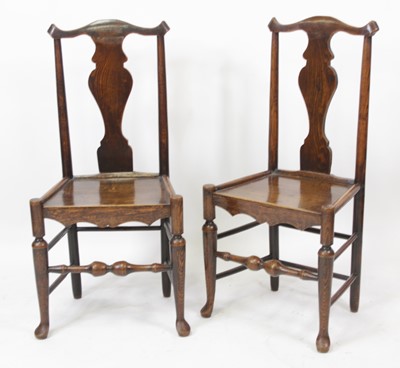 Lot 2684 - A pair of late 18th century North Country elm...