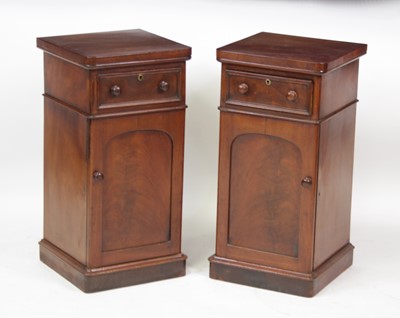 Lot 2681 - A pair of Victorian mahogany pot...